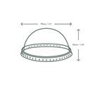 Vegware 90-Series Dome PLA Cold Lid - VL90D additional 3