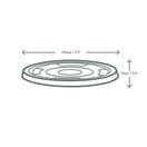 Vegware 96-Series PLA Flat Lid, No Hole - C96F-NH additional 2