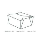 Vegware No.1 Food Carton 700ml - 1669 additional 3