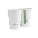 Vegware VDW-W12 12oz Double Wall White Cup additional 1