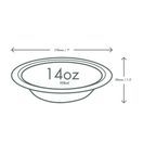 Vegware L044NW 14oz / 400ml Nourish Moulded Fibre Bowl additional 3