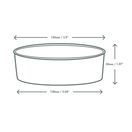 Vegware RKC-16 16oz/500ml Round Kraft Food Container additional 3
