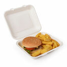Vegware VB09R 9 x 8in Bagasse Lunch Box additional 1