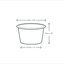 Vegware 2.5oz Kraft Paper Portion Pot - VWPPK25 additional 3