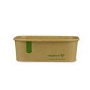 Vegware SKC-24 24oz/750ml Rectangular Kraft Food Container additional 1