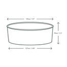 Vegware RKC-24 24oz/750ml Round Kraft Food Container additional 3
