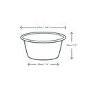 Vegware BPP2NW 2oz/60ml Nourish Moulded Fibre Portion Pot additional 5