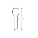Vegware VP-SP35CW 3.5in/90mm Tutti Frutti Paper Ice Cream Spoon additional 4