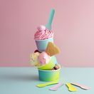 Vegware VP-SP35CW 3.5in/90mm Tutti Frutti Paper Ice Cream Spoon additional 2