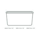 Vegware SKC-34 34oz/1000ml Rectangular Kraft Food Container additional 2