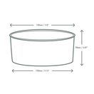 Vegware RKC-34 34oz/1000ml Round Kraft Food Container additional 3