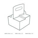 Vegware VHC-04 4-Cup Handled Carrier additional 3