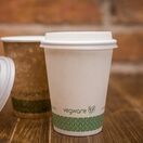 Vegware VLID79S 79mm CPLA Hot Cup Lid (Fits 8oz Cup) additional 2