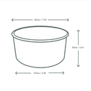 Vegware RSC-48K 48oz Pla-Lined Kraft Paper Food Bowl additional 3