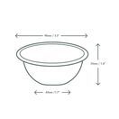 Vegware BB-04 4oz/110ml Nourish Moulded Fibre Bonnie Bowl additional 3