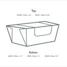 Vegware 6 X 4in Microflute Hinged Window - MFWB-6X5 additional 3