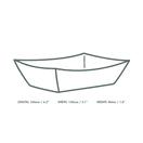 Vegware KT-6X5 6 X 5in Kraft Food Tray additional 3