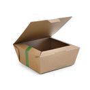 Vegware MFB-6X6 6 X 6in Microflute Hinged Hot Box additional 1