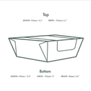 Vegware MFWB-6X6 6 X 6in Microflute Hinged Window additional 3