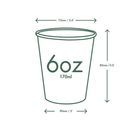 Vegware LV-6-GT 6oz White Hot Cup, 72-Series additional 2