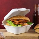 Vegware VW-BP7NW 7 X 7in/160 X 170 mm Nourish Moulded Fibre Clamshell additional 2