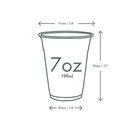 Vegware VWC-07 7oz PLA Water Cup additional 2