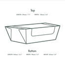 Vegware MFWB-8X5 8 X 5in Microflute Hinged Window additional 3