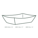 Vegware KT-9X6 9 X 6in Kraft Food Tray additional 3