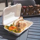 Vegware VA-SH89NW 9 X 6in/245 X 155mm Large Nourish Moulded Fibre Clamshell additional 2