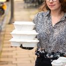 Vegware VB09RNW 9 X 8in/240 X 205mm Nourish Moulded Fibre Lunchbox additional 2