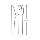 Vegware VP-KFWN Paper Knife &amp; Fork Kit additional 2