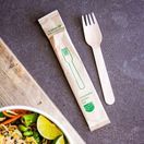 Vegware VT-FK6W Compostable Wooden Fork, Wrapped additional 2