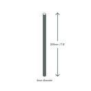 Vegware PS06H-BLK Highball Black 6mm Paper Straw additional 3