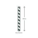 Vegware PS08-GSL Jumbo Green Stripe 8mm Paper Straw additional 3