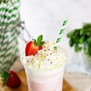 Vegware PS08-GSL Jumbo Green Stripe 8mm Paper Straw additional 2