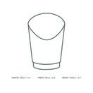 Vegware KCS-12 Kraft Chip Scoop additional 4