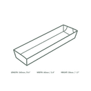 Vegware 01VWBT Kraft Hot Dog/Baguette Tray additional 3