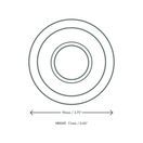 Vegware BL90F Nourish Moulded Fibre Bonnie Lid (fits 4 &amp; 6oz bowl) additional 3