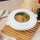 Vegware BL185FW Nourish Moulded Fibre Bonnie Window Lid (Fits 32 &amp; 40oz bowl) additional 2