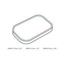 Vegware SLID-7X5P Rectangular Kraft Paper Lid additional 3