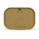 Vegware SLID-7X5P Rectangular Kraft Paper Lid additional 1