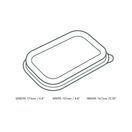 Vegware SLID-7X5 Rectangular PLA Lid additional 2
