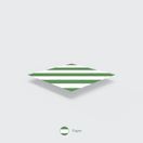 Vegware PS06-GS Standard Green Stripe 6mm Paper Straw additional 4