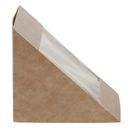 Colpac 10310 Recyclable Kraft Front-Loading Sandwich Wedges With PLA Window additional 2