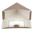 Colpac 10310 Recyclable Kraft Front-Loading Sandwich Wedges With PLA Window additional 5