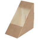 Colpac 10228 Zest 72mm Compostable Kraft Sandwich Wedges With Cellulose Window additional 3