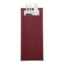 Europochette Burgundy Cutlery Pouch with White Napkin additional 2