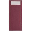 Europochette Burgundy Cutlery Pouch with White Napkin additional 1
