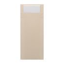 Europochette Classic Size Cream Cutlery Pouch with White 2ply Napkin additional 1