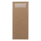 Europochette Classic Size Kraft Brown Cutlery Pouch with Kraft 2ply Napkin additional 1